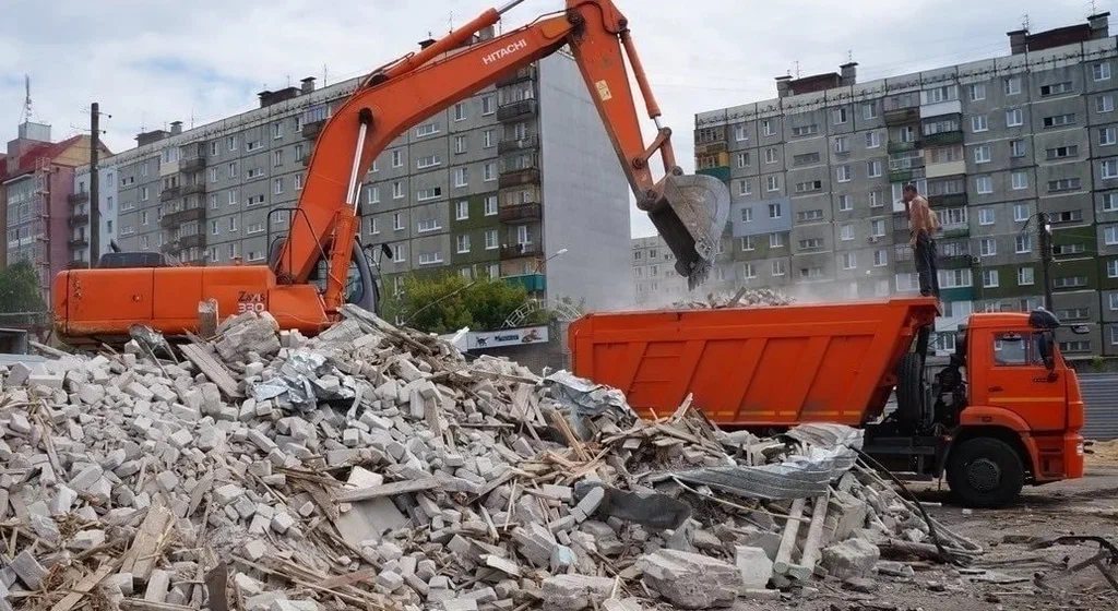 Профессиональный вывоз строительного мусора в Астрахани в октябре